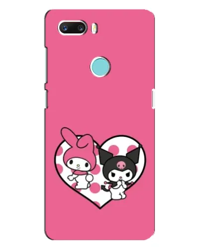 Чехол для ZTE Z18 Mini с картинкой «Kuromi и My Melody»