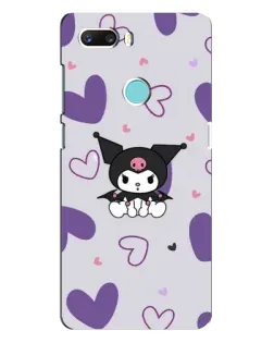 Чехол для ZTE Z18 Mini с картинкой «Kuromi и лавандовые сердца»