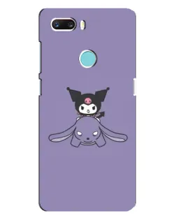 Чехол для ZTE Z18 Mini с картинкой «Kuromi на лиловом фоне»