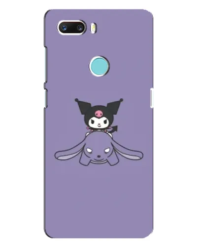 Чехол для ZTE Z18 Mini с картинкой «Kuromi на лиловом фоне»