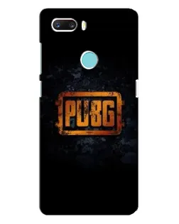 Чохол для ZTE Z18 Mini з картинкою «PUBG — золотий логотип»