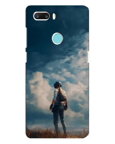 Чохол для ZTE Z18 Mini з картинкою «Герой PUBG на скелі»