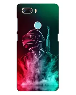 Чохол для ZTE Z18 Mini з картинкою «PUBG — вогняний воїн»