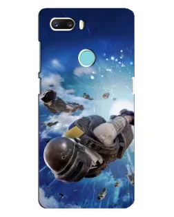 Чохол для ZTE Z18 Mini з картинкою «Десант PUBG — стрибок»