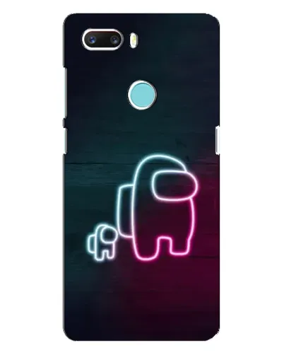 Чехол для ZTE Z18 Mini с картинкой «Among Us неон-арт» Чехол для ZTE Z18 Mini с картинкой «Among Us неон-арт»