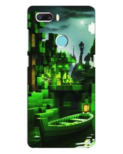 Чехол для ZTE Z18 Mini с картинкой «Minecraft лесной пейзаж»
