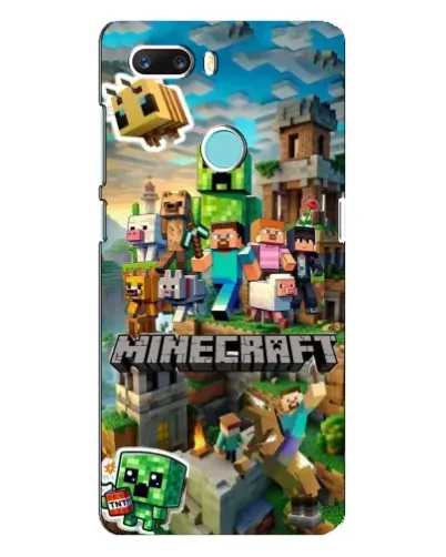 Чехол для ZTE Z18 Mini с картинкой «Замок Minecraft»