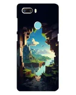 Чехол для ZTE Z18 Mini с картинкой «Вид из пещеры»
