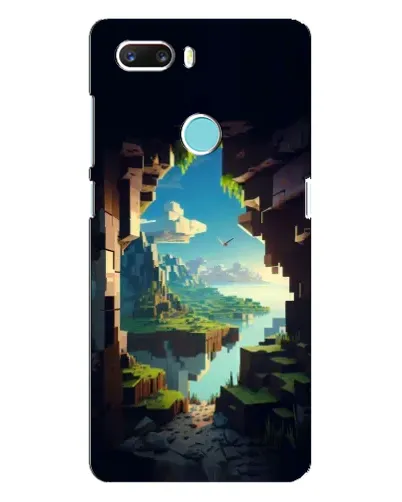 Чехол для ZTE Z18 Mini с картинкой «Вид из пещеры»
