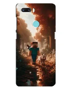 Чехол для ZTE Z18 Mini с картинкой «Стив в лесу»