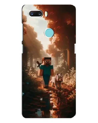 Чехол для ZTE Z18 Mini с картинкой «Стив в лесу»