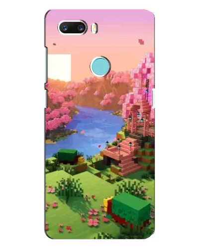 Чехол для ZTE Z18 Mini с картинкой «Розовое дерево Minecraft»