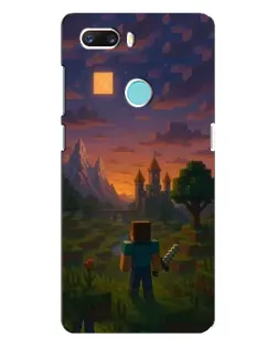 Чехол для ZTE Z18 Mini с картинкой «Стив у башни»