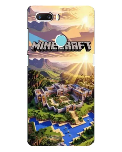 Чехол для ZTE Z18 Mini с картинкой «Minecraft панорама»