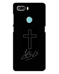 Чехол для ZTE Z18 Mini с картинкой «Графический крест Jesus»