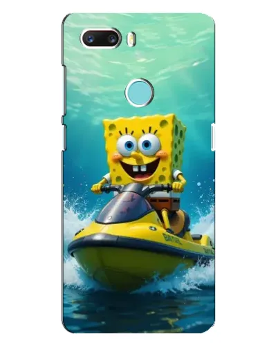 Чохол для ZTE Z18 Mini з картинкою «Спанч Боб на гідроциклі»