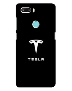 Чохол для ZTE Z18 Mini з картинкою «Tesla White Logo»