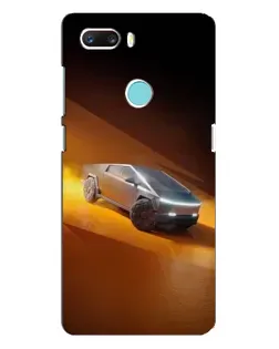Чохол для ZTE Z18 Mini з картинкою «Cybertruck у пустелі»