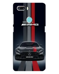 Чохол для ZTE Z18 Mini з картинкою «Mercedes — білий карбон»