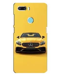Чохол для ZTE Z18 Mini з картинкою «Жовтий Mercedes GT»