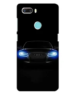 Чохол для ZTE Z18 Mini з картинкою «Audi в неоні»