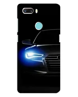 Чохол для ZTE Z18 Mini з картинкою «Неоновий погляд Audi»