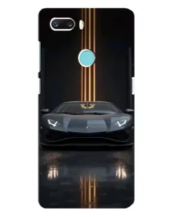 Чохол для ZTE Z18 Mini з картинкою «Lamborghini золоті лінії»