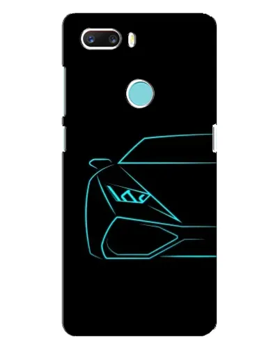 Чохол для ZTE Z18 Mini з картинкою «Блакитний силует Lamborghini» Чохол для ZTE Z18 Mini з картинкою «Блакитний силует Lamborghini»