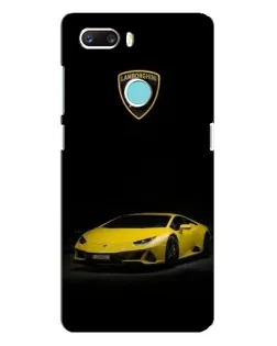 Чохол для ZTE Z18 Mini з картинкою «Lamborghini жовтий акцент»