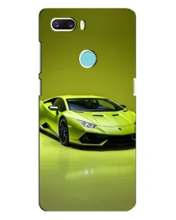 Чохол для ZTE Z18 Mini з картинкою «Салатовий Lamborghini Huracan»