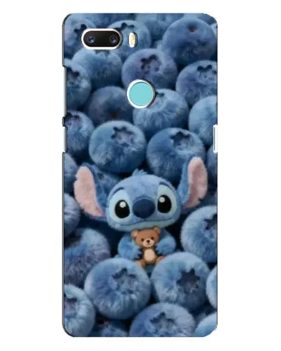 Чехол для ZTE Z18 Mini с картинкой «Стич и голубика»