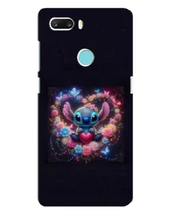 Чехол для ZTE Z18 Mini с картинкой «Stitch в цветах» Чехол для ZTE Z18 Mini с картинкой «Stitch в цветах»