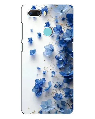 Чехол для ZTE Z18 Mini с картинкой «Голубой цветочный каскад»
