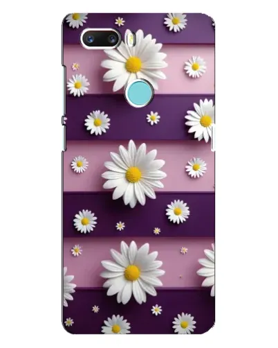 Чехол для ZTE Z18 Mini с картинкой «Ромашки на фиолетовом»