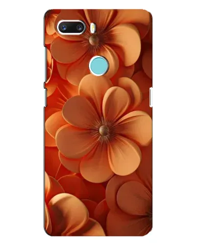 Чехол для ZTE Z18 Mini с картинкой «Оранжевый макро цветок»