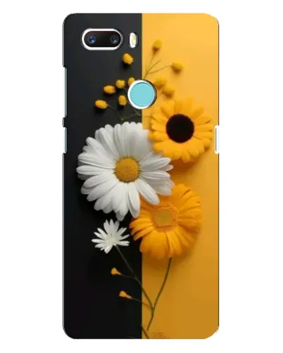 Чехол для ZTE Z18 Mini с картинкой «Подсолнух и ромашка»