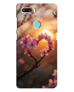Чехол для ZTE Z18 Mini с картинкой «Розовый цвет сердце на фоне заката» Чехол для ZTE Z18 Mini с картинкой «Розовый цвет сердце на фоне заката»