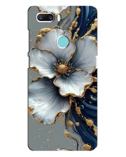 Чехол для ZTE Z18 Mini с картинкой «Белый цветок и золотой флюид» Чехол для ZTE Z18 Mini с картинкой «Белый цветок и золотой флюид»