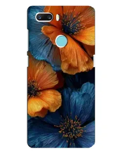 Чехол для ZTE Z18 Mini с картинкой «Яркая сине-оранжевая флора» Чехол для ZTE Z18 Mini с картинкой «Яркая сине-оранжевая флора»