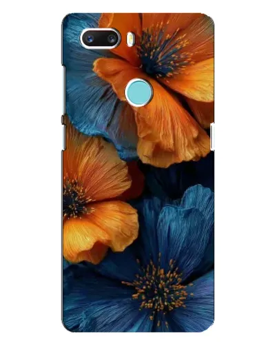 Чехол для ZTE Z18 Mini с картинкой «Яркая сине-оранжевая флора» Чехол для ZTE Z18 Mini с картинкой «Яркая сине-оранжевая флора»