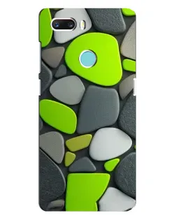 Чехол для ZTE Z18 Mini с картинкой «Яркая неоновая галька»