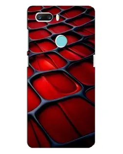Чехол для ZTE Z18 Mini с картинкой «Красная глянцевая сетка»
