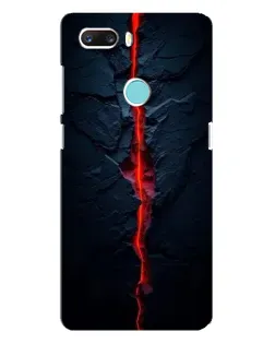 Чехол для ZTE Z18 Mini с картинкой «Kрасная лавовая трещина»