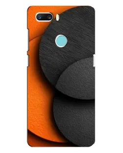 Чехол для ZTE Z18 Mini с картинкой «Геометрия оранжевых кругов»