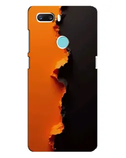 Чехол для ZTE Z18 Mini с картинкой «Оранжевый разлом»