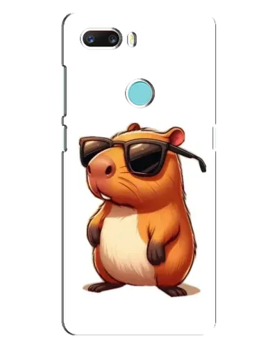 Чехол для ZTE Z18 Mini с картинкой «Капибара в очках»