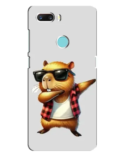 Чехол для ZTE Z18 Mini с картинкой «Капибара рэпер даб»