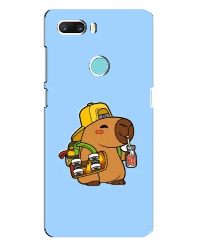 Чехол для ZTE Z18 Mini с картинкой «Капибара на скейте»