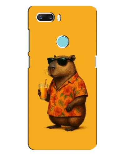 Чехол для ZTE Z18 Mini с картинкой «Капибара на отдыхе»