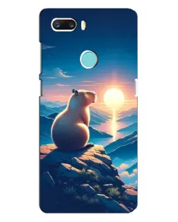 Чехол для ZTE Z18 Mini с картинкой «Закат солнца с капибарой» Чехол для ZTE Z18 Mini с картинкой «Закат солнца с капибарой»